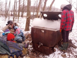 Final boiling of sap